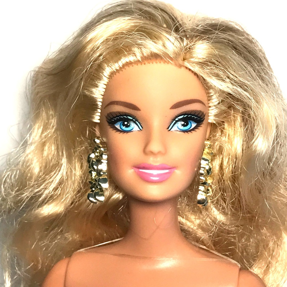 Nude Barbie 2010 Fashionistas Swappin' Styles Glam Articulated V4380 Doll